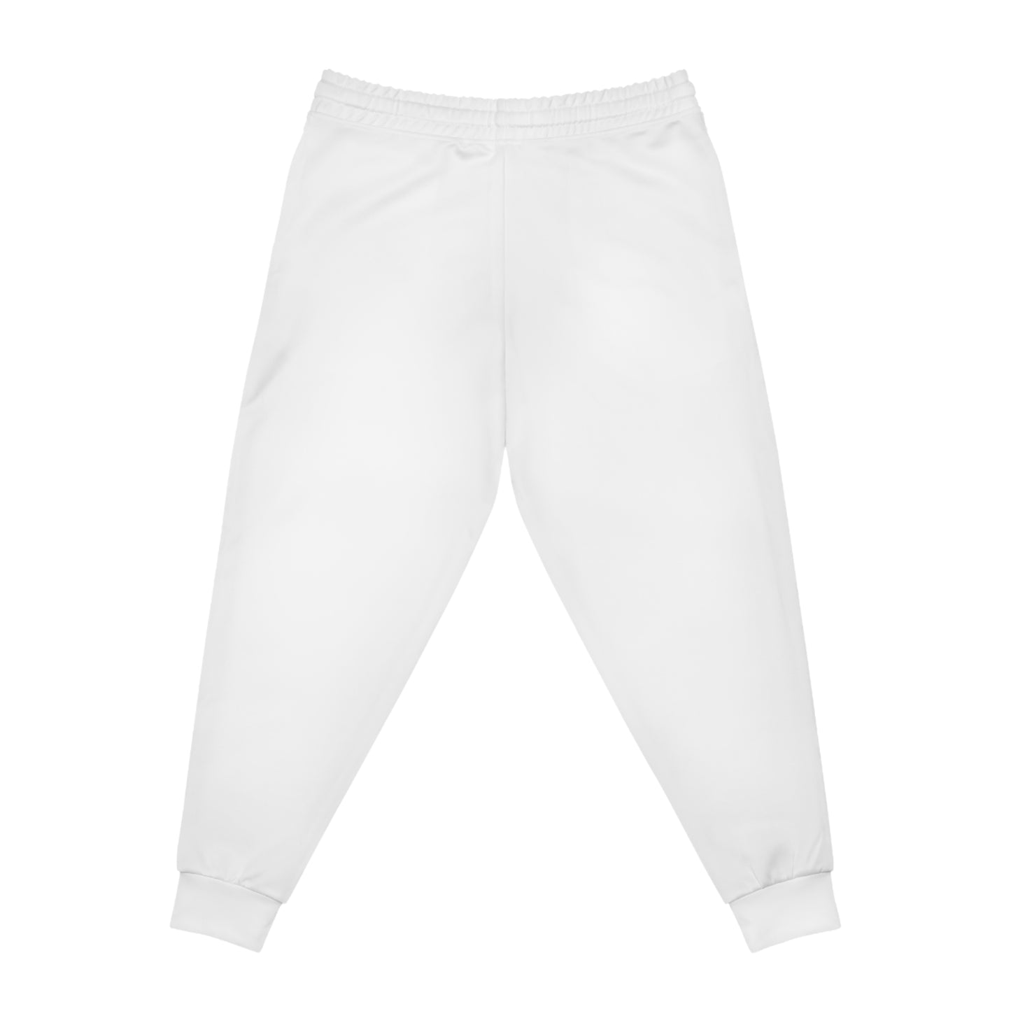 White Aura Joggers with Black Print