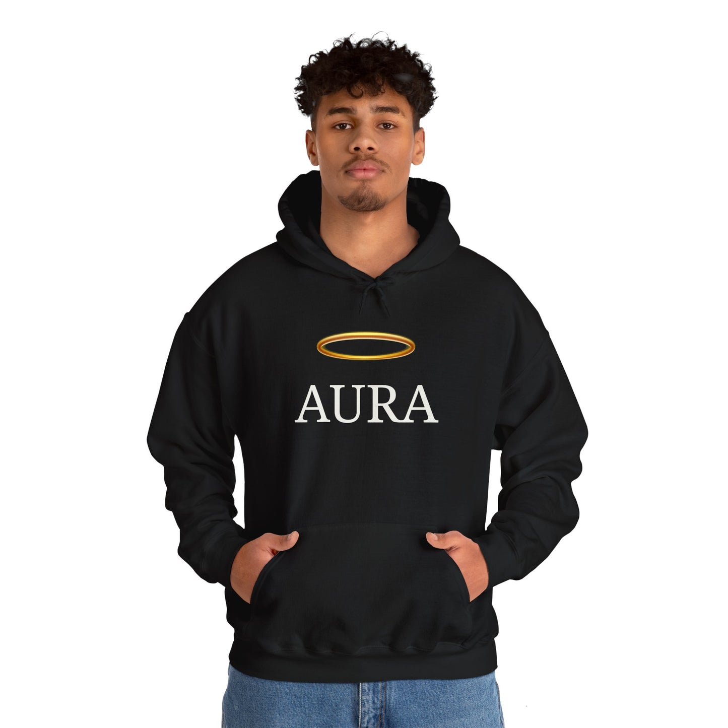 Customizable Aura Sweatshirt with White Aura Print