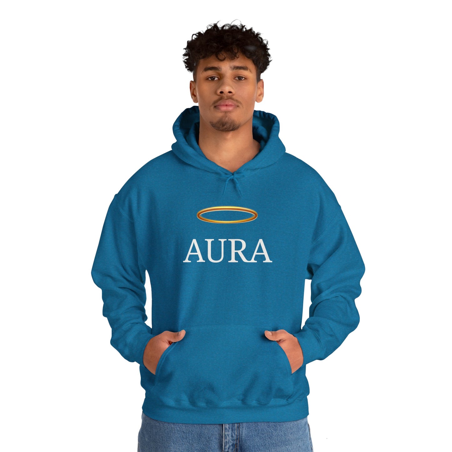 Customizable Aura Sweatshirt with White Aura Print