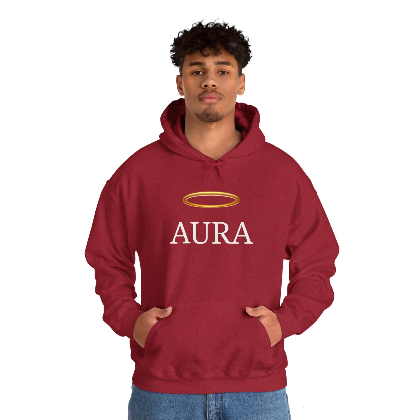 Customizable Aura Sweatshirt with White Aura Print