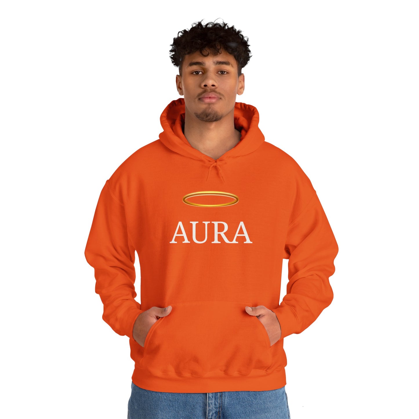 Customizable Aura Sweatshirt with White Aura Print