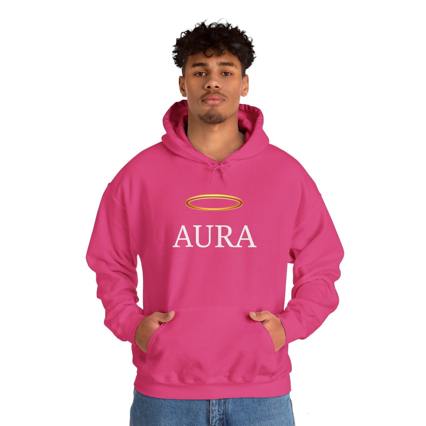 Customizable Aura Sweatshirt with White Aura Print