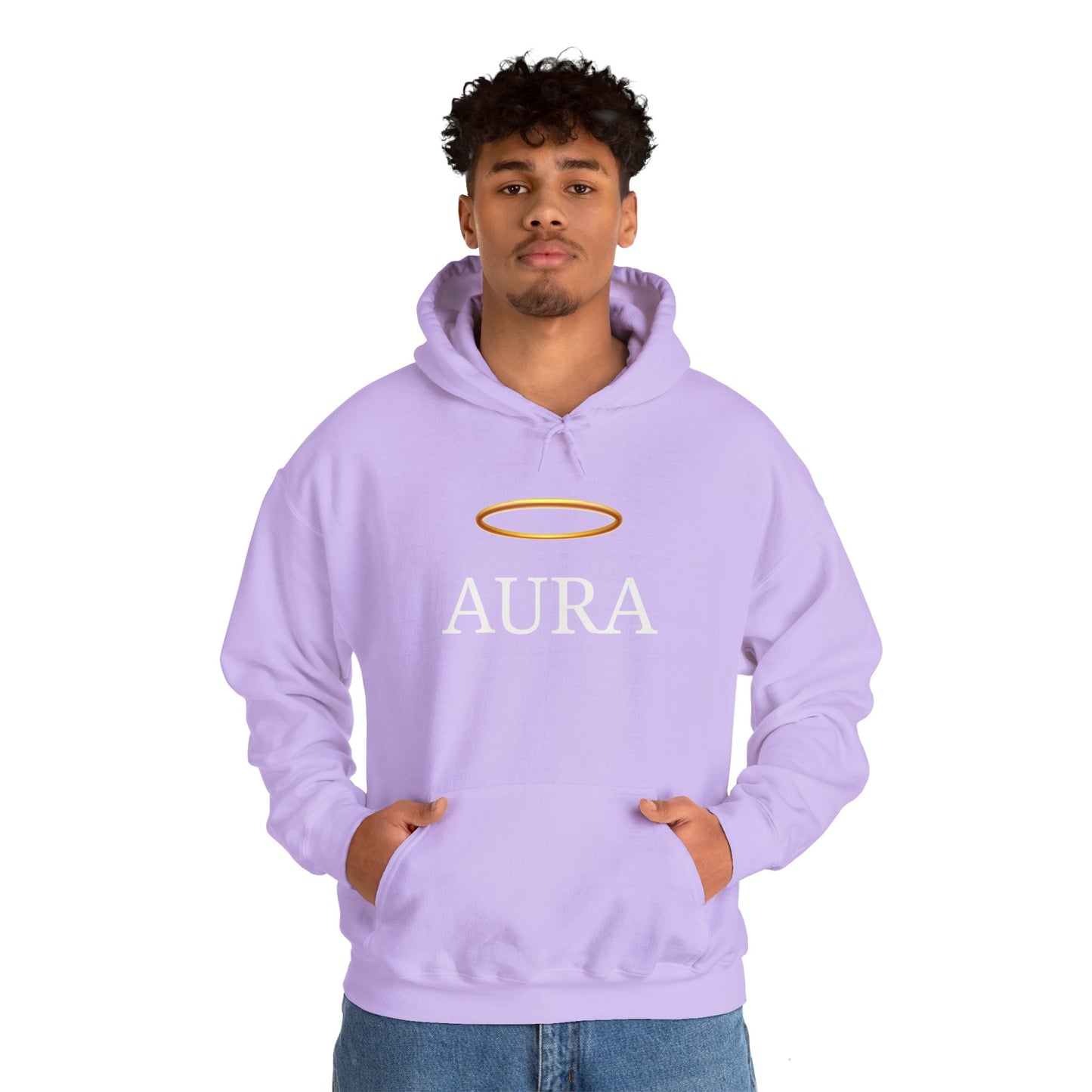 Customizable Aura Sweatshirt with White Aura Print
