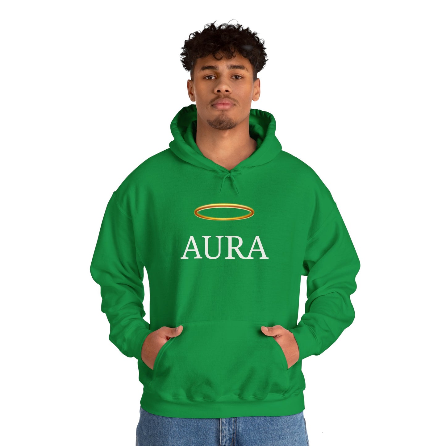 Customizable Aura Sweatshirt with White Aura Print