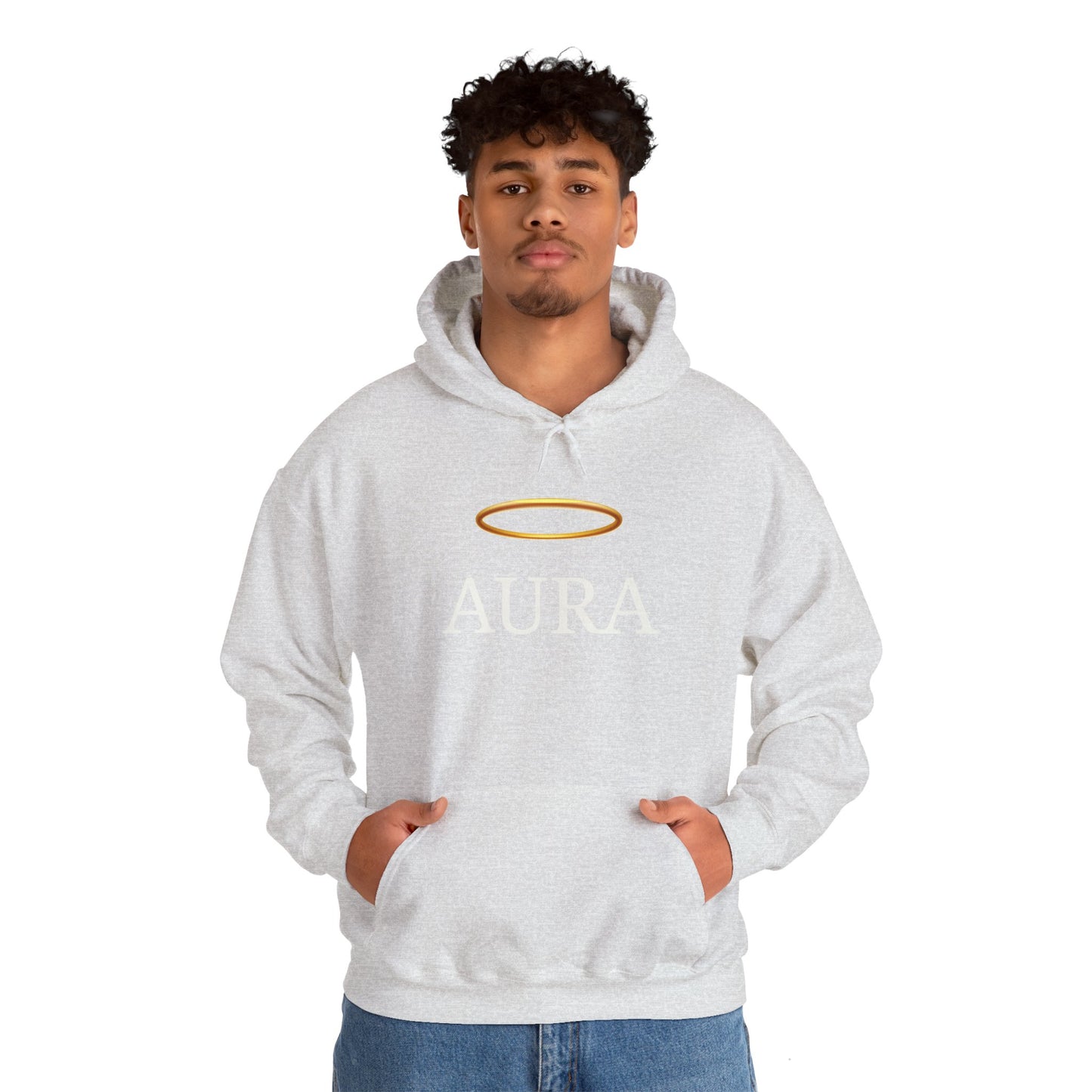 Customizable Aura Sweatshirt with White Aura Print