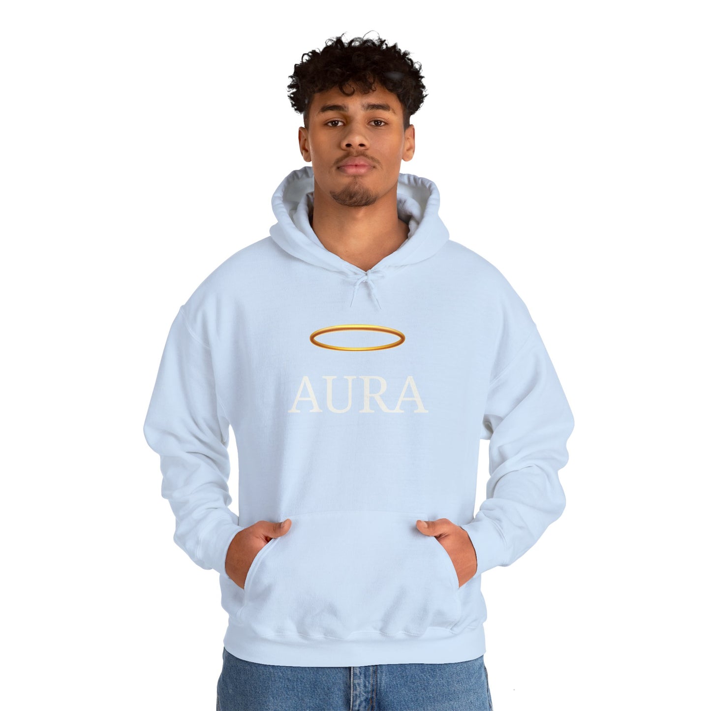 Customizable Aura Sweatshirt with White Aura Print