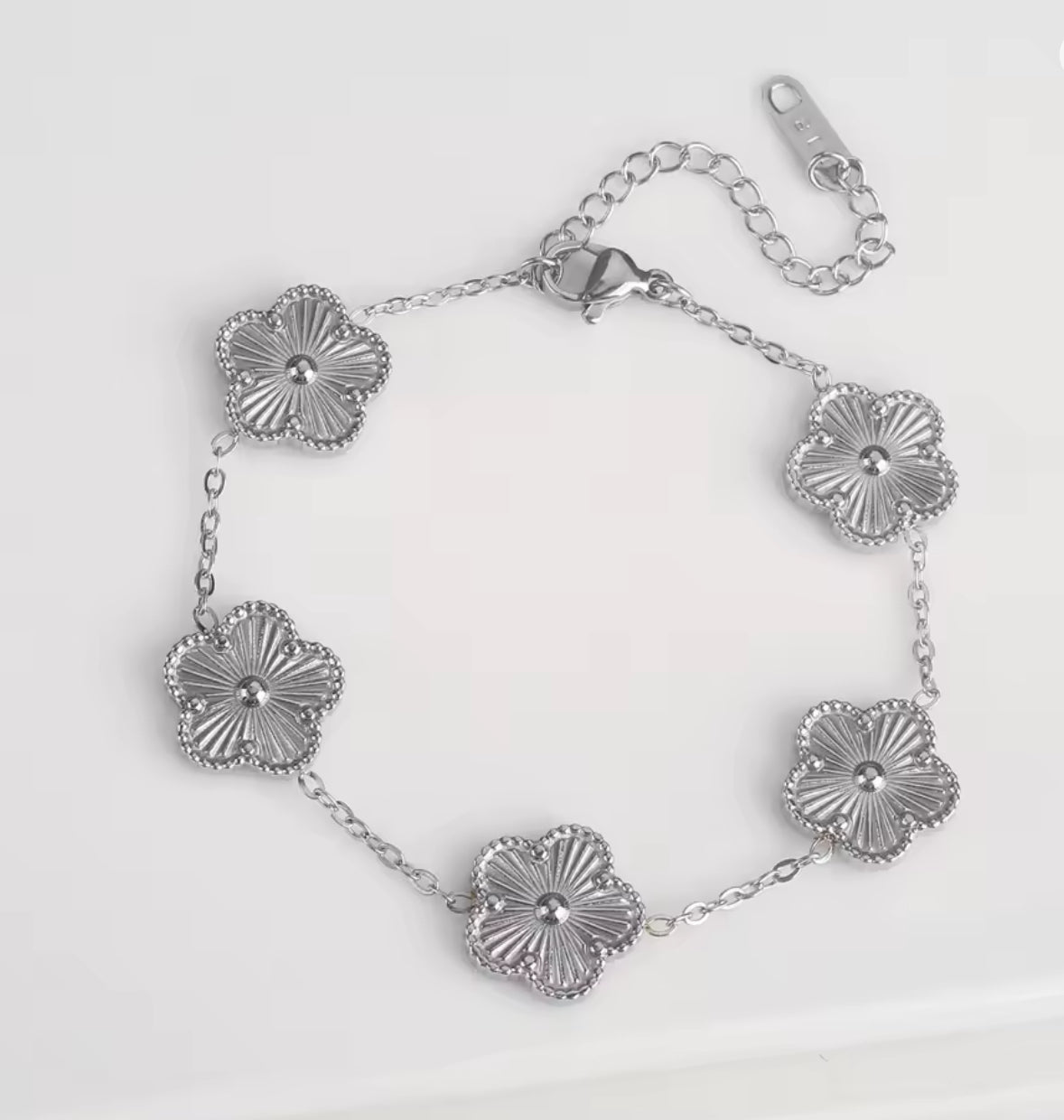 Amara Flower Stainless Steel Bracelet