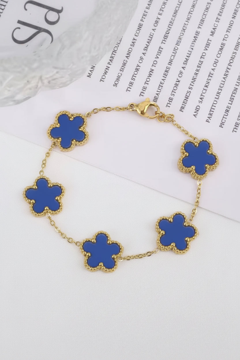 Amara Flower Stainless Steel Bracelet