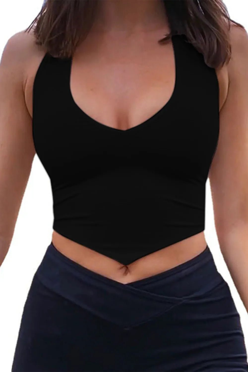 Backless Lace-Up Halter Neck Cami - Aura Apparel