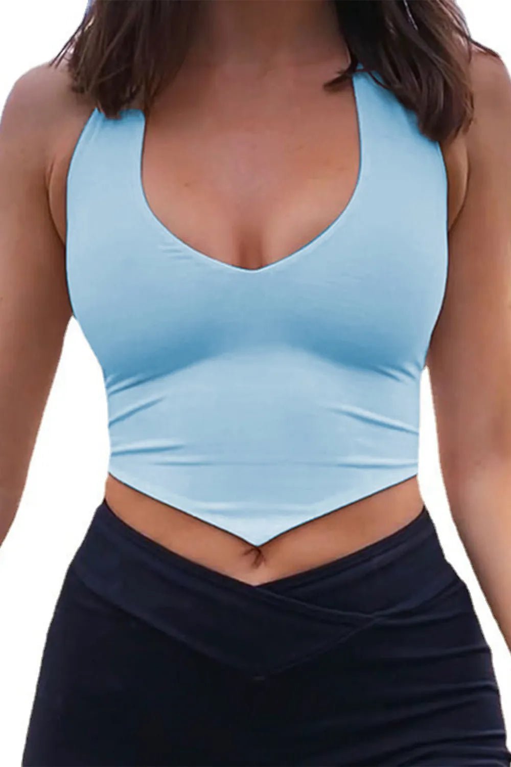 Backless Lace-Up Halter Neck Cami - Aura Apparel
