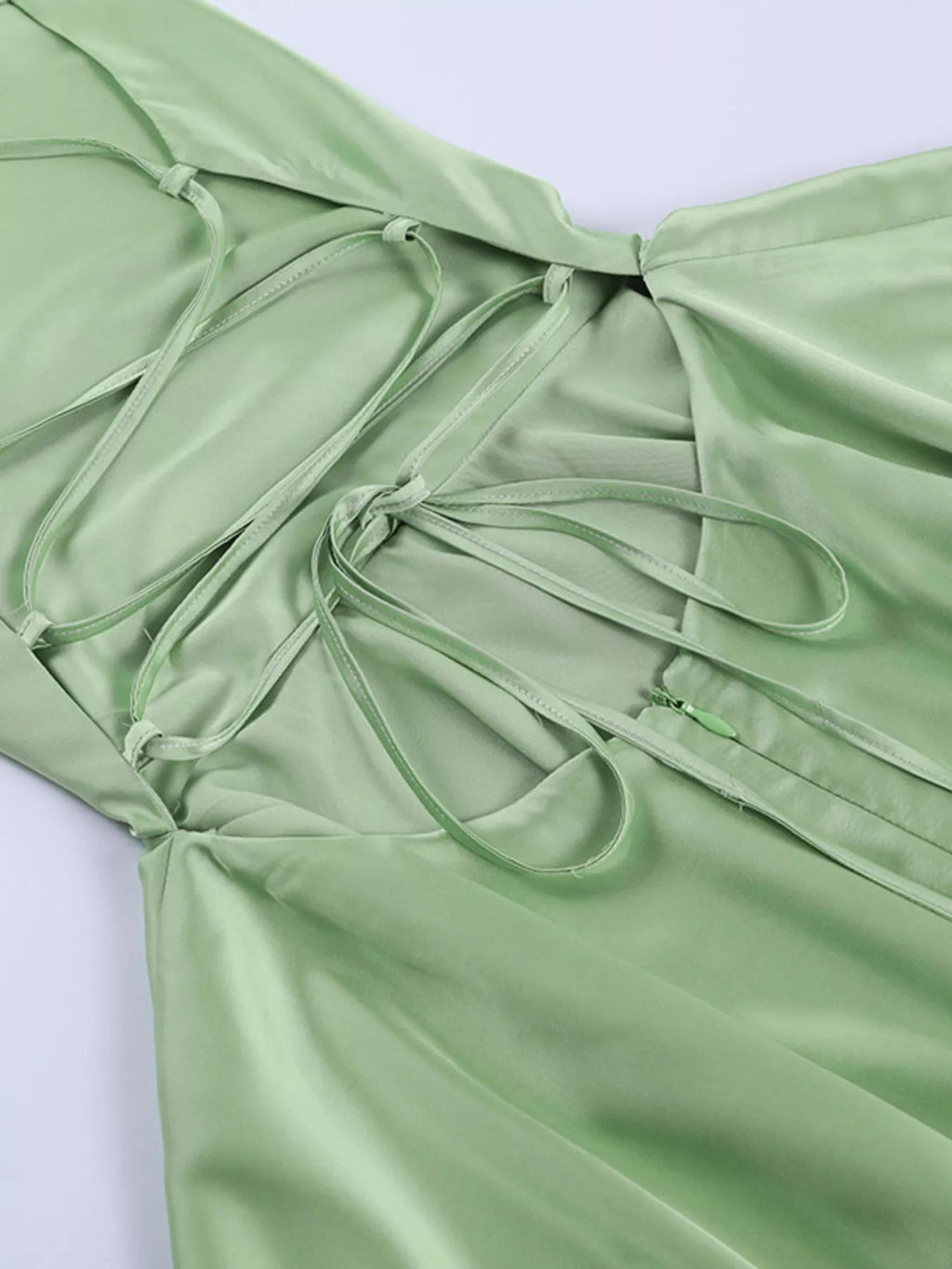 Backless Layered Ruffled Cami Dress - Aura Apparel