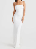 Backless Slit Sleeveless Bodycon Maxi Dress - Aura Apparel