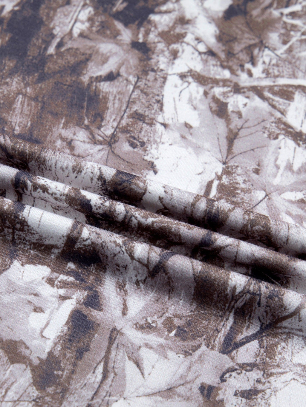 Camouflage Woodland Print Drop Shoulder Tunic Tee - Aura Apparel