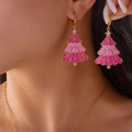 Christmas Tree Dangle Earrings - Aura Apparel