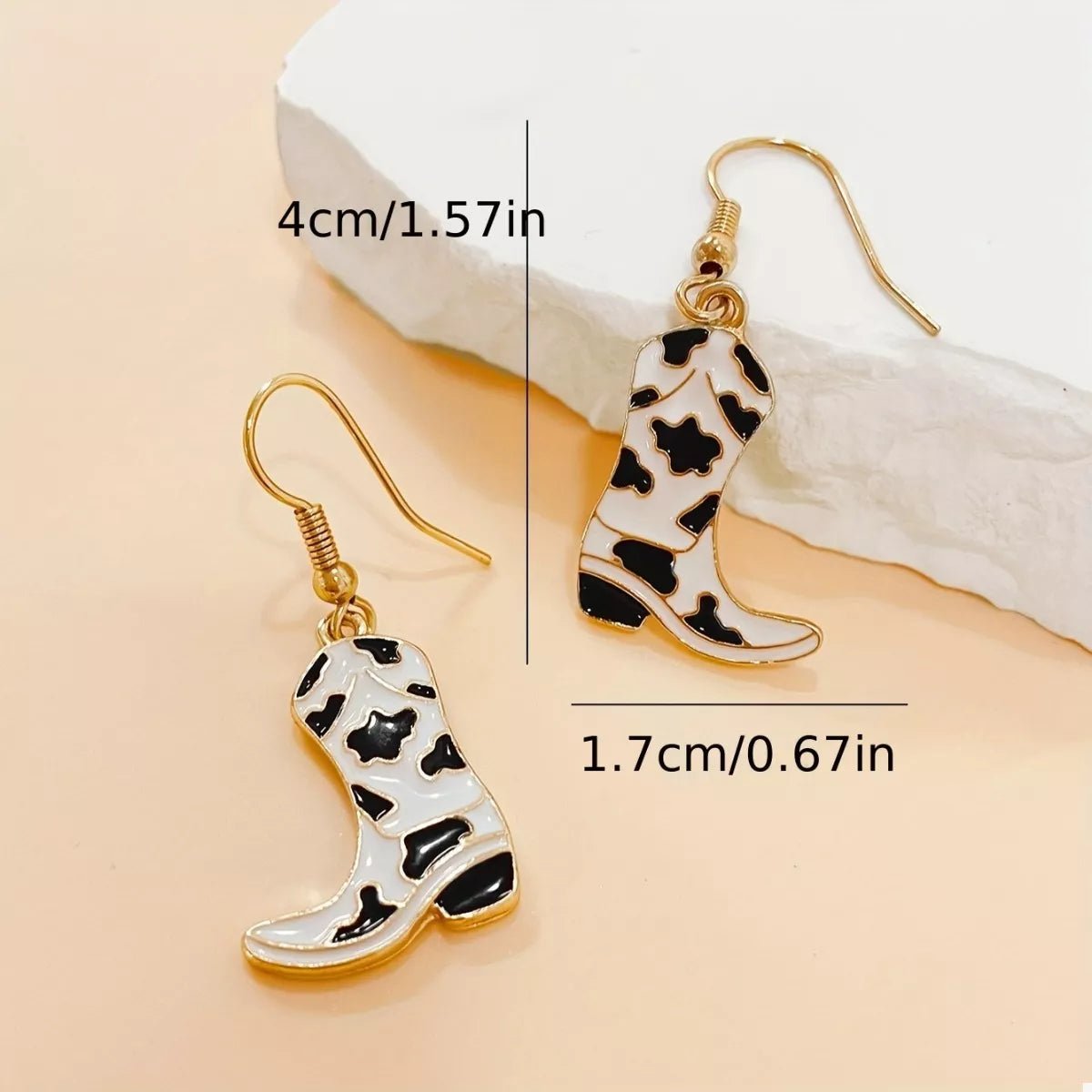 Cowgirl Boot Dangle Earrings - Aura Apparel