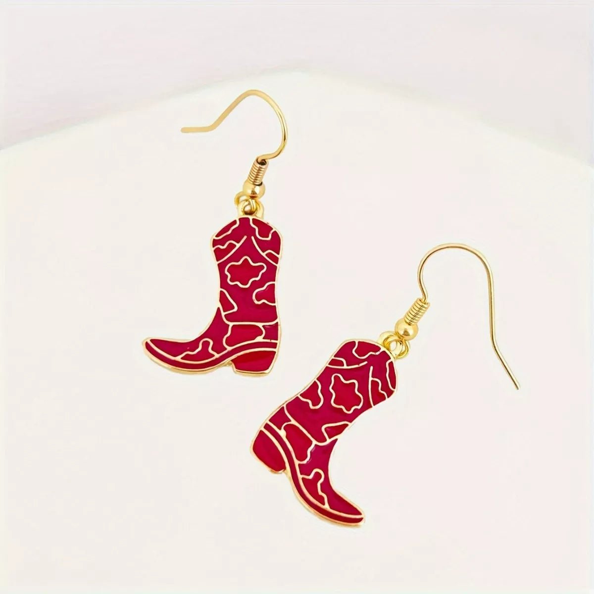 Cowgirl Boot Dangle Earrings - Aura Apparel
