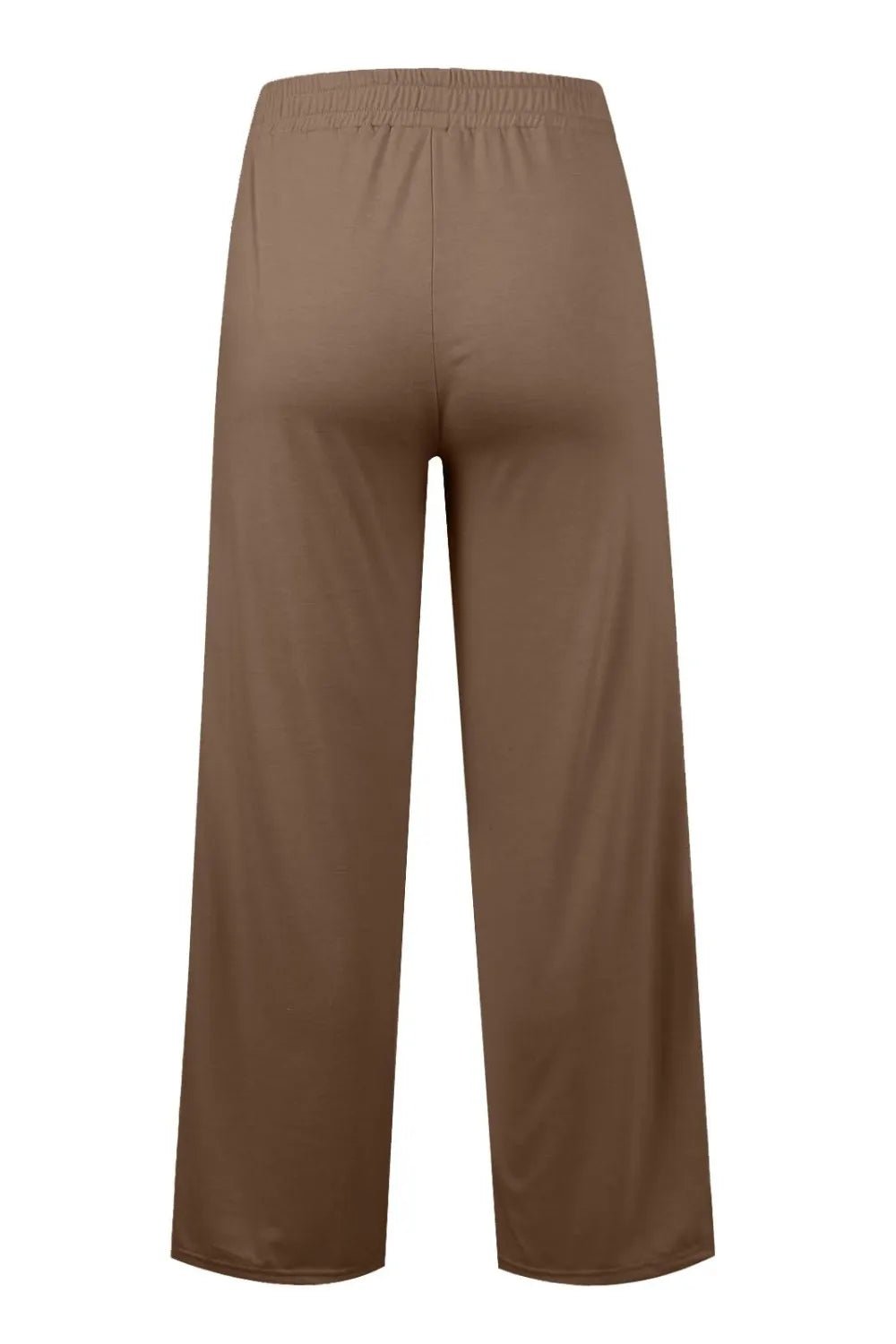 Drawstring Waist Wide Leg Pants - Aura Apparel