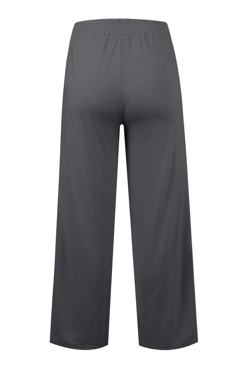 Drawstring Waist Wide Leg Pants - Aura Apparel