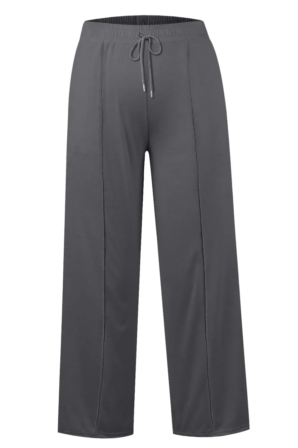 Drawstring Waist Wide Leg Pants - Aura Apparel