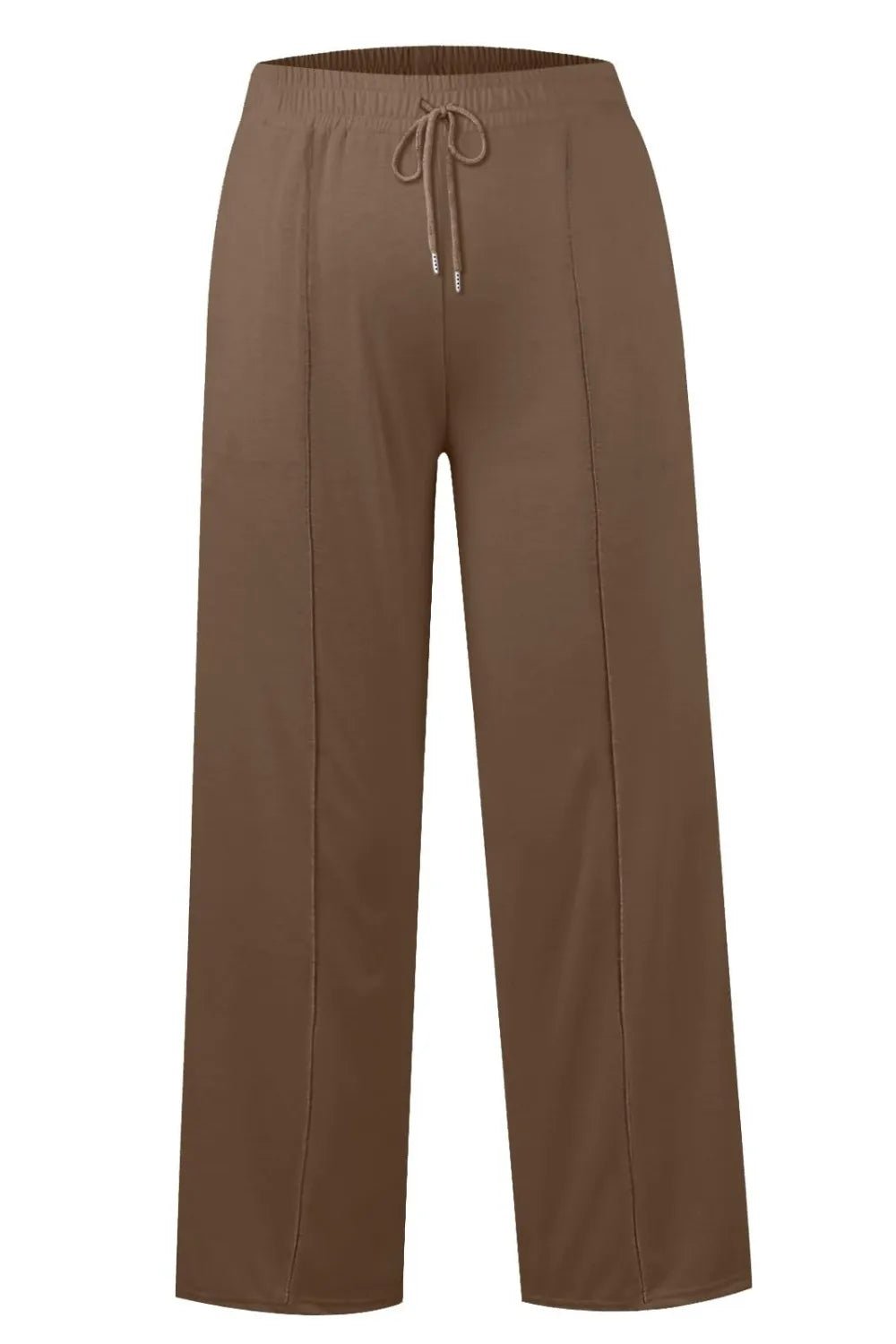 Drawstring Waist Wide Leg Pants - Aura Apparel