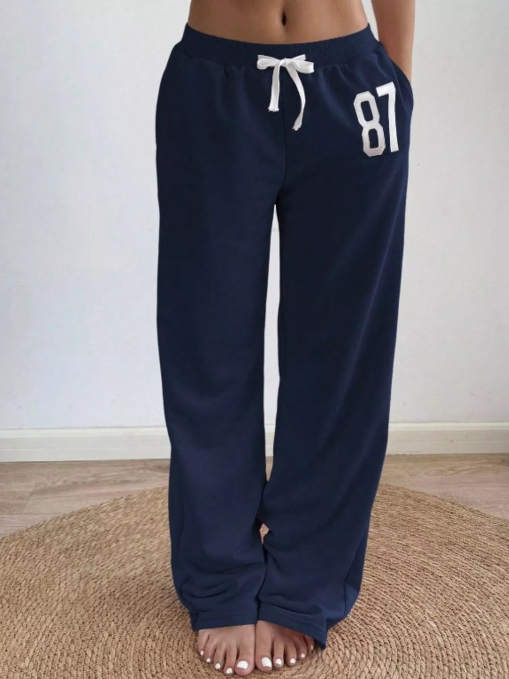 Drawstring Wide Leg Pants - Aura Apparel