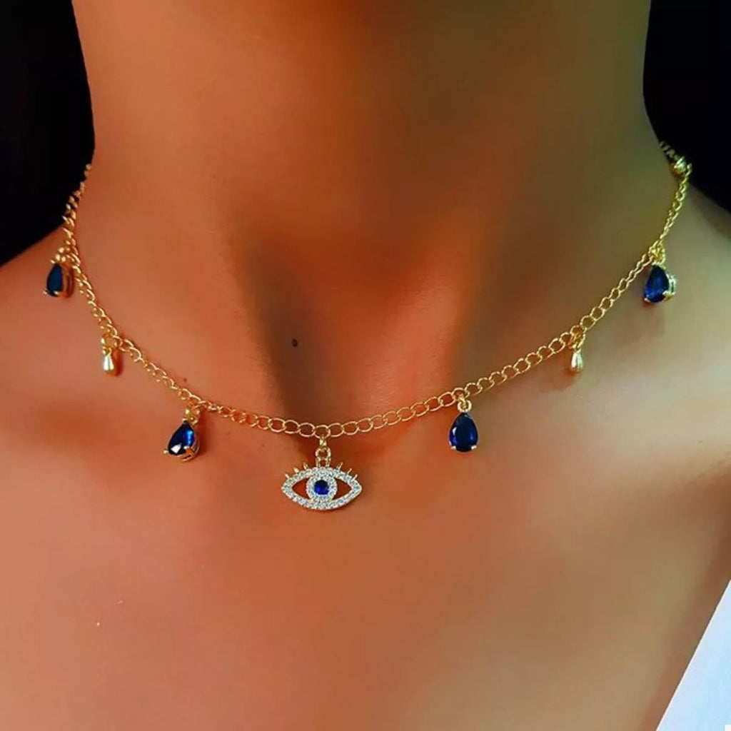 Evil Eye Charm Necklace - Aura Apparel