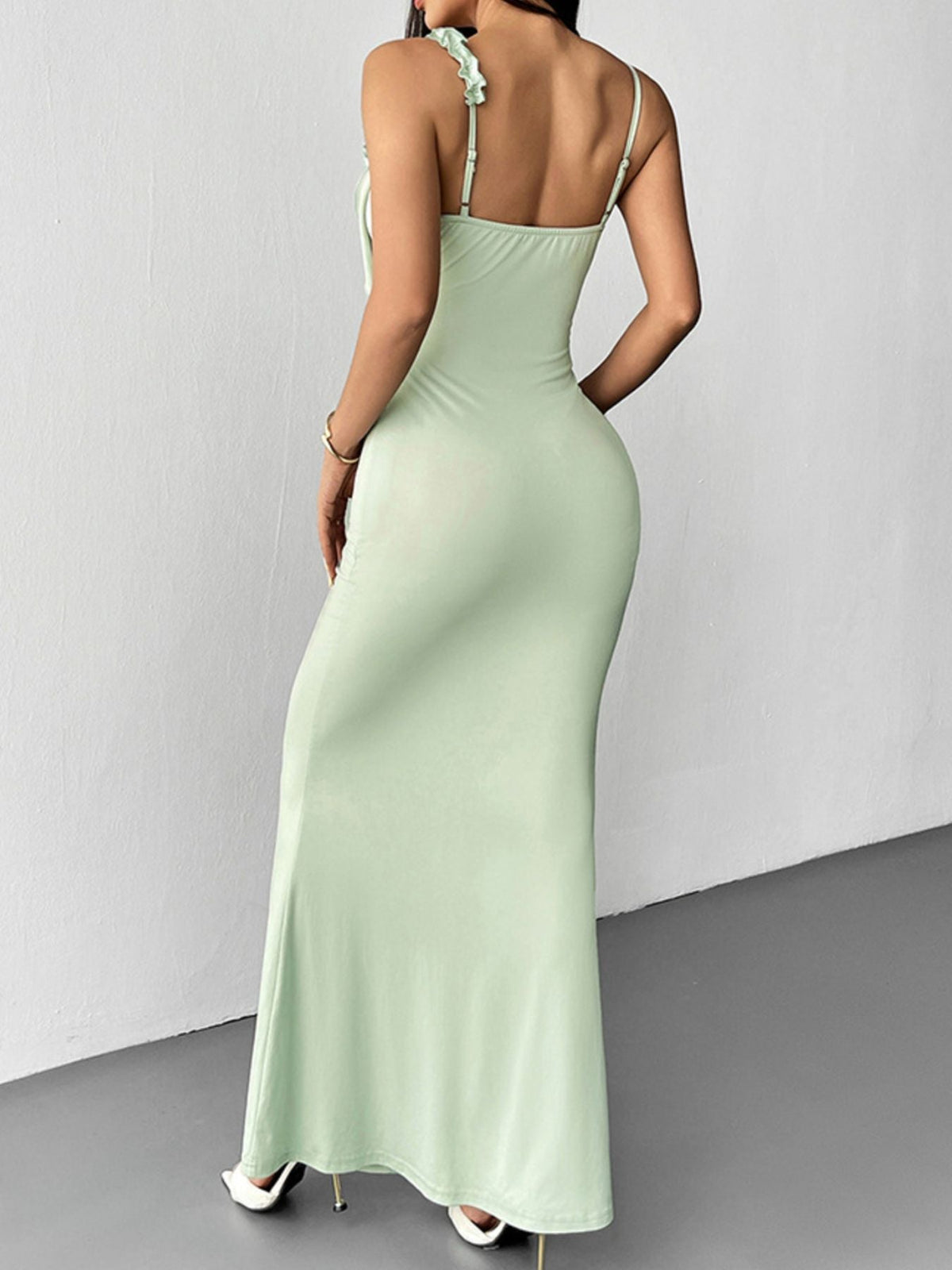 Floral Bodycon Mermaid Maxi Dress - Aura Apparel