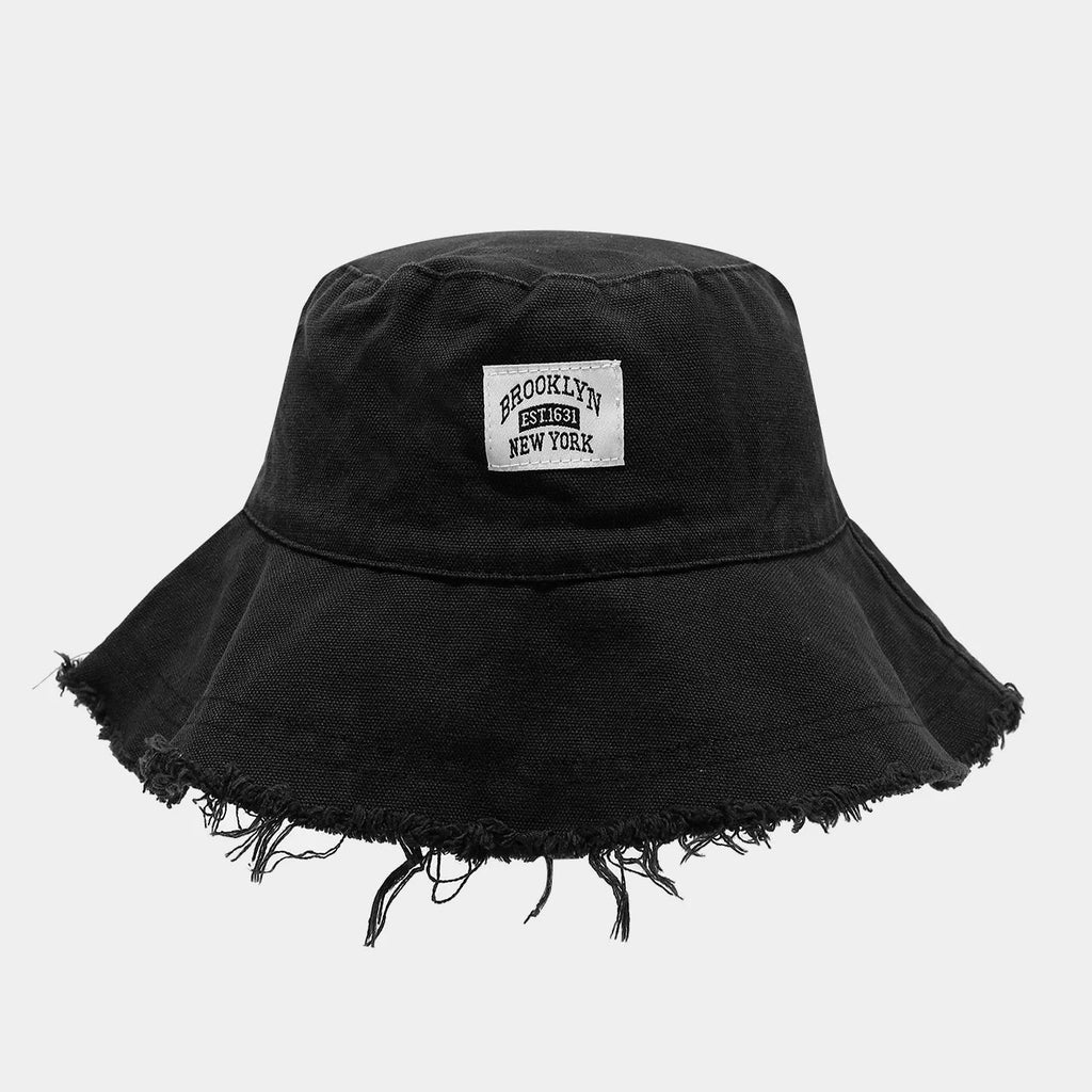 Frayed Hem Bucket Hat - Aura Apparel