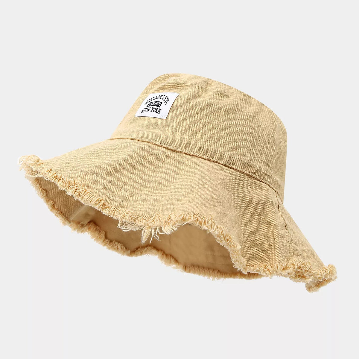 Frayed Hem Bucket Hat - Aura Apparel