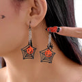 Halloween Spider Web Earrings - Aura Apparel
