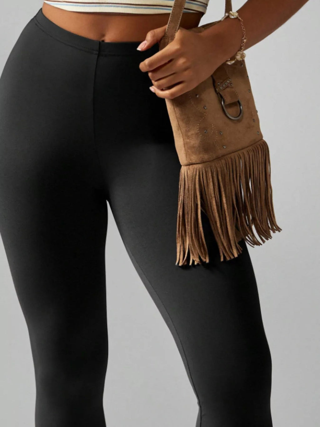 High-Waisted Active Capri Leggings - Aura Apparel