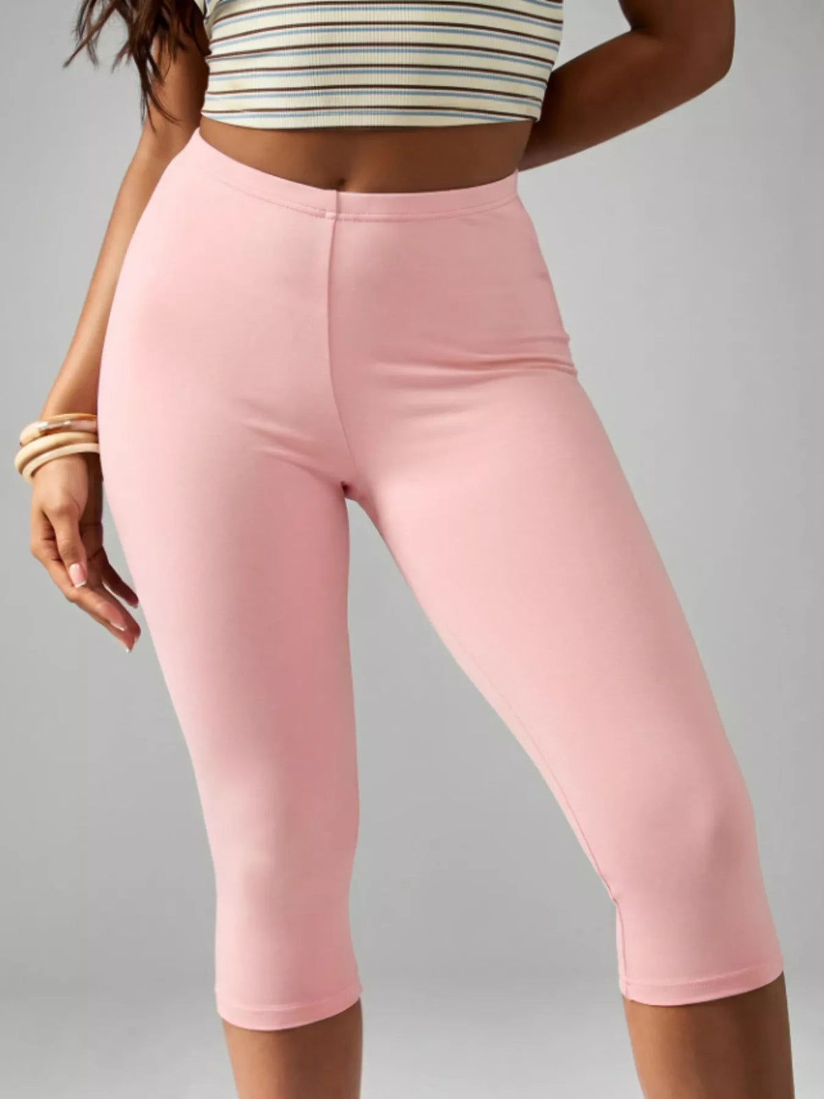 High-Waisted Active Capri Leggings - Aura Apparel