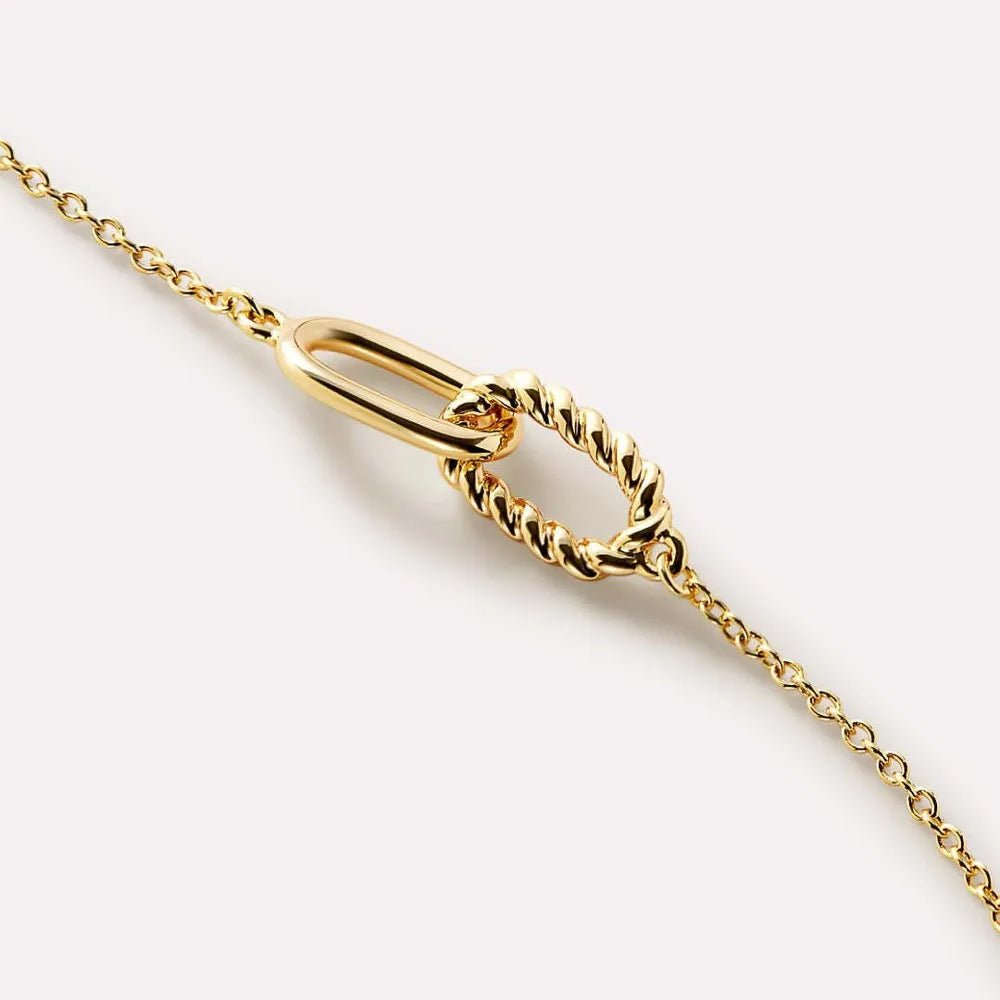 Interlocked Titanium Steel Necklace - Aura Apparel