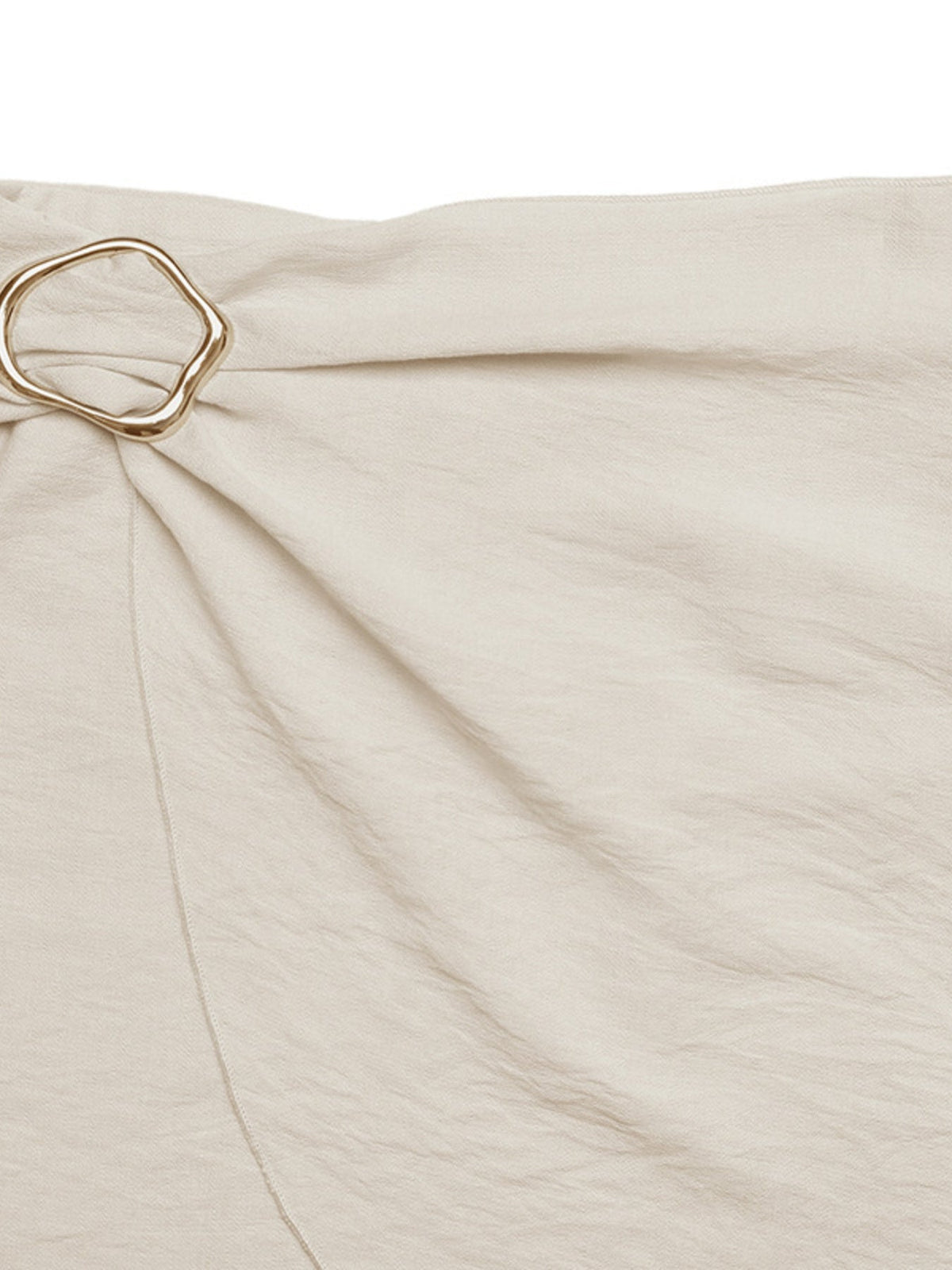 Knotted Buckle Mini Skirt - Aura Apparel