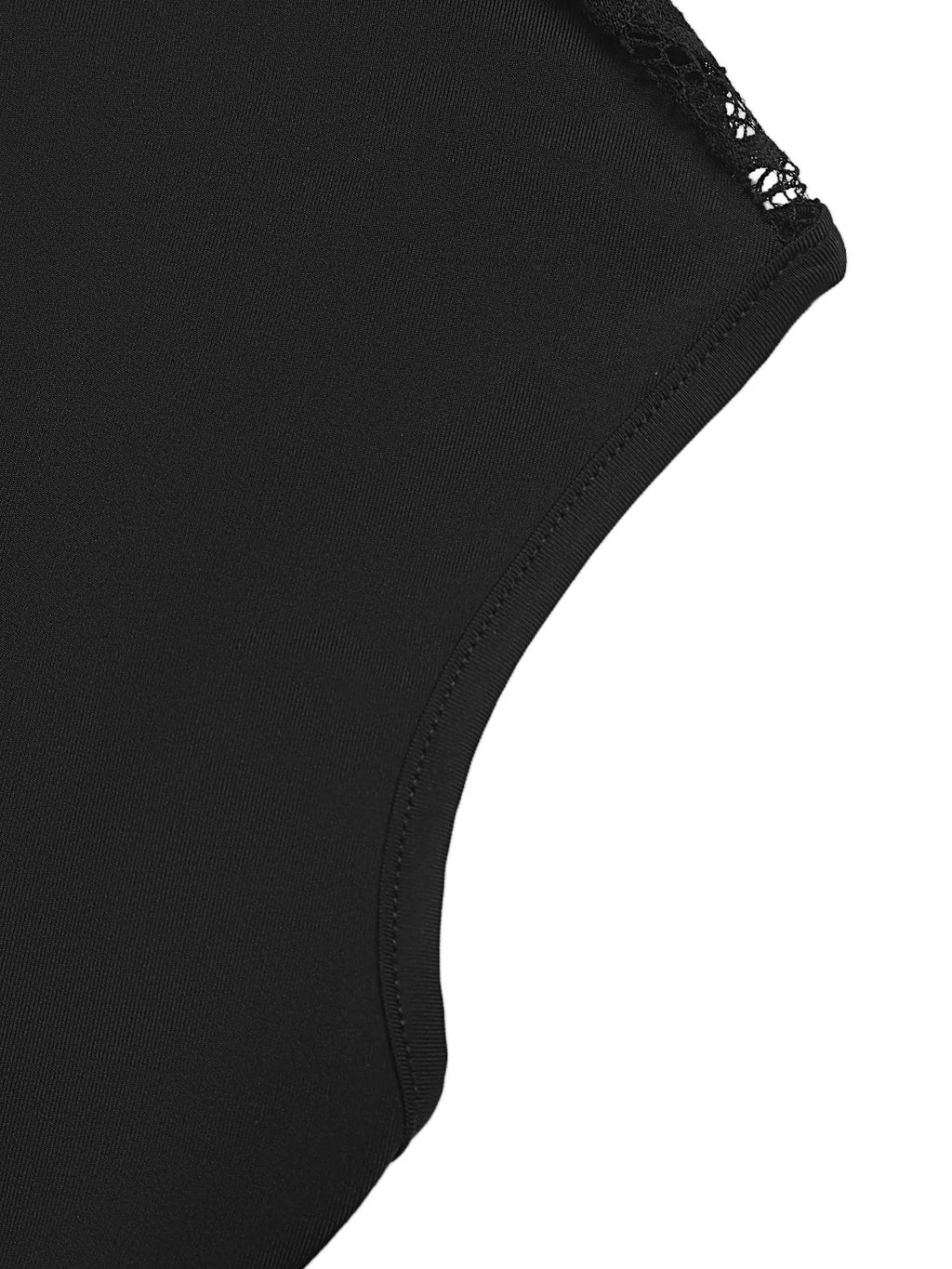 Lace Detail T-Shirt with Cap Sleeves - Aura Apparel