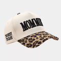 Leopard Embroidered Slogan Baseball Cap - Aura Apparel