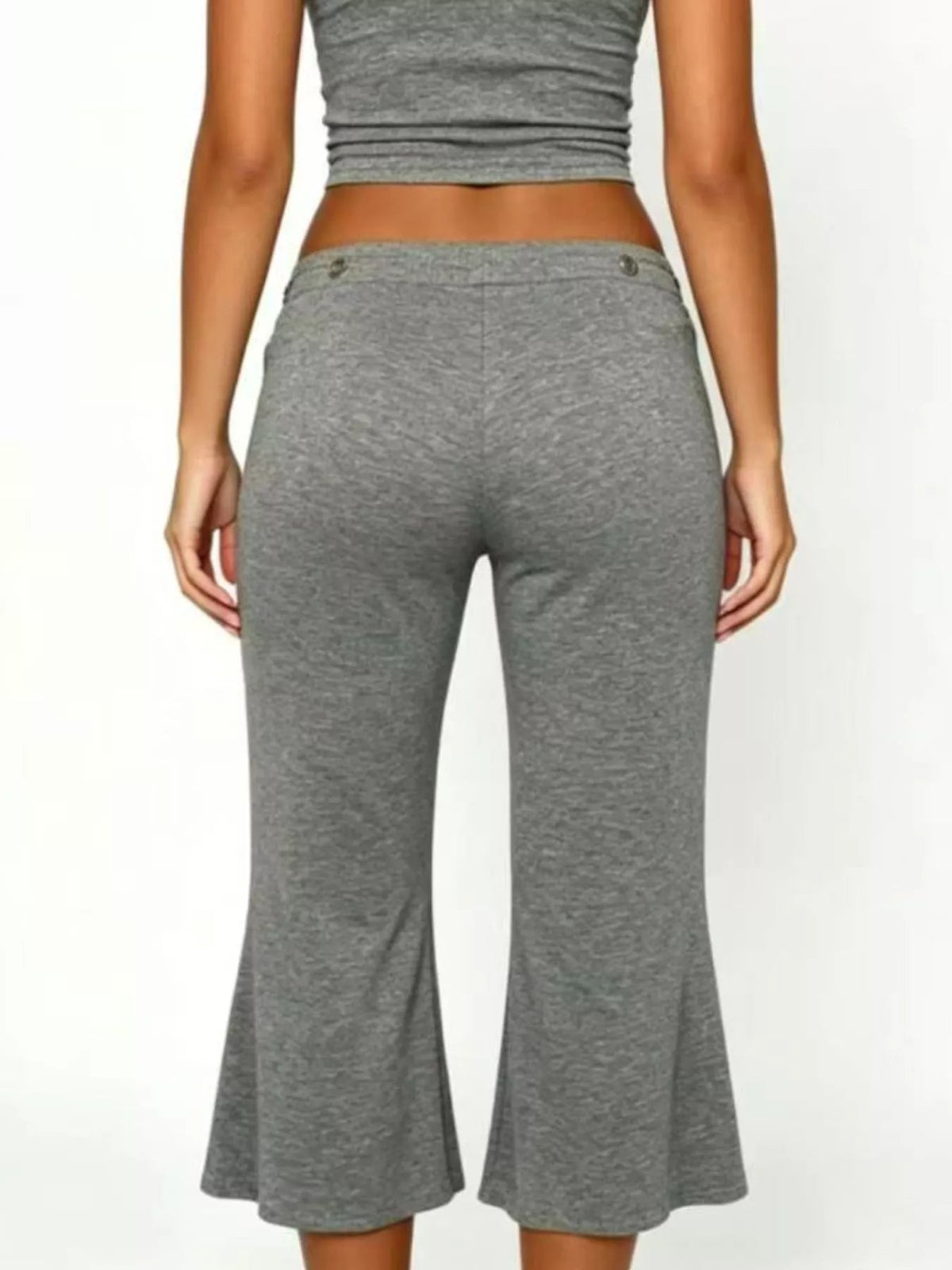 Mid Rise Capris Pants - Aura Apparel