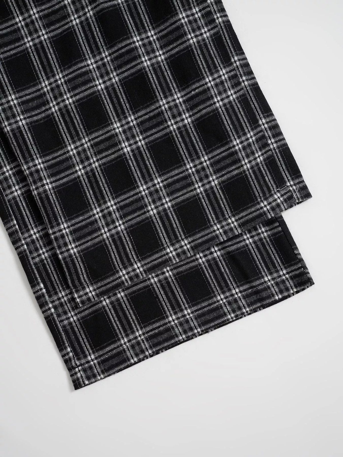 Relaxed Fit Plaid Pants - Aura Apparel