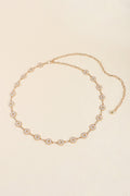 Rhinestone Decor Zinc Alloy Belt - Aura Apparel