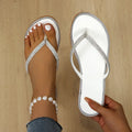 Rhinestone Toe Post Sandals - Aura Apparel