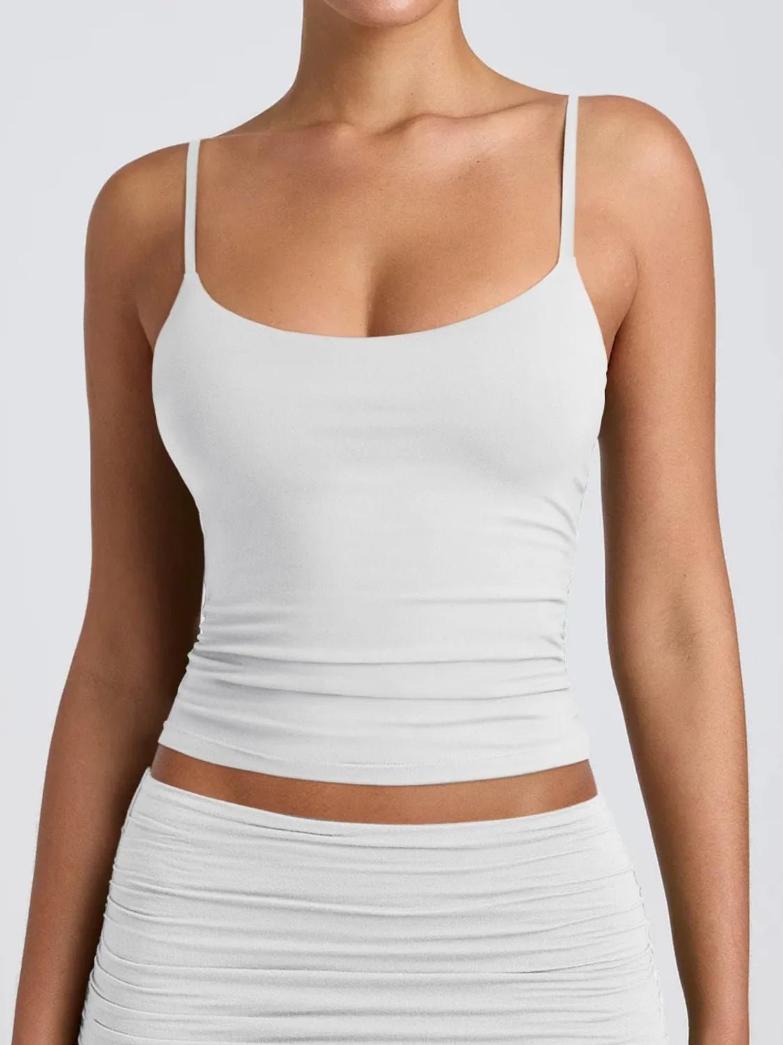 Scoop Neck Double Lined Cami - Aura Apparel