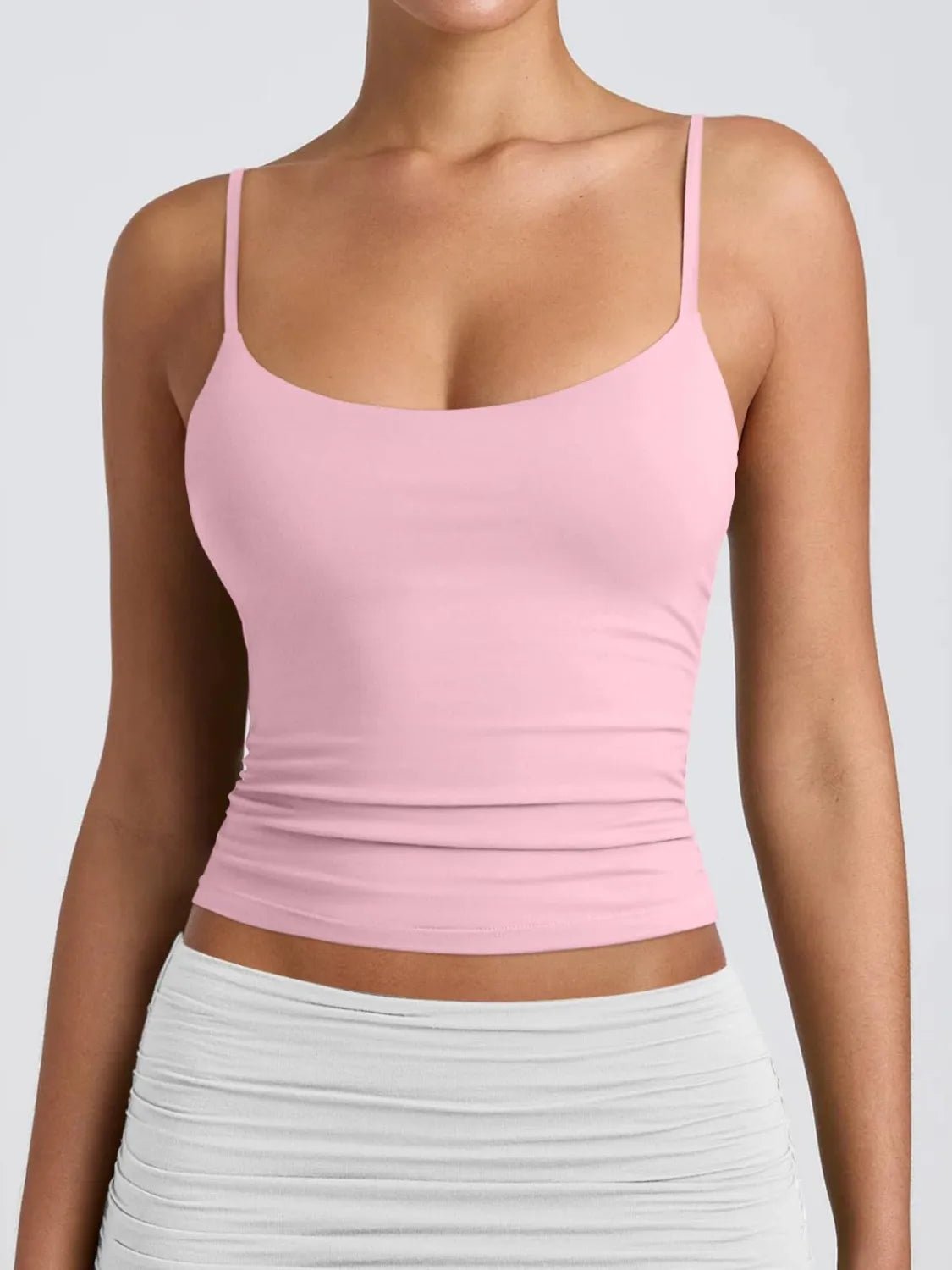 Scoop Neck Double Lined Cami - Aura Apparel