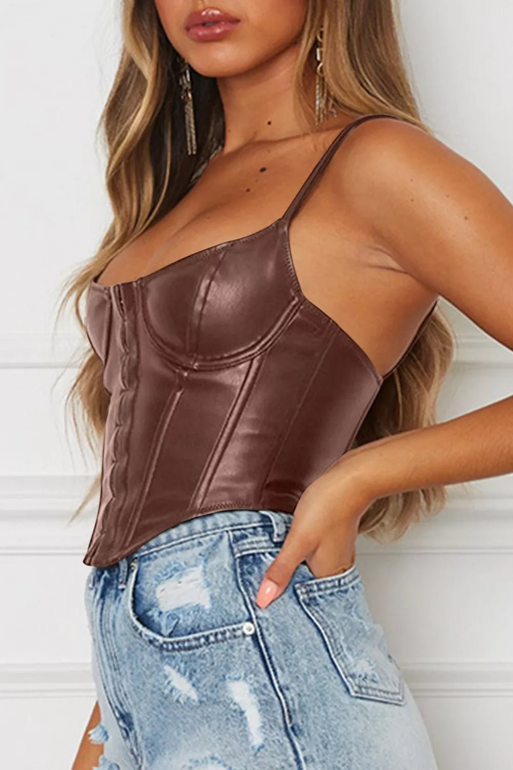 Scoop Neck Spaghetti Strap Cami - Aura Apparel