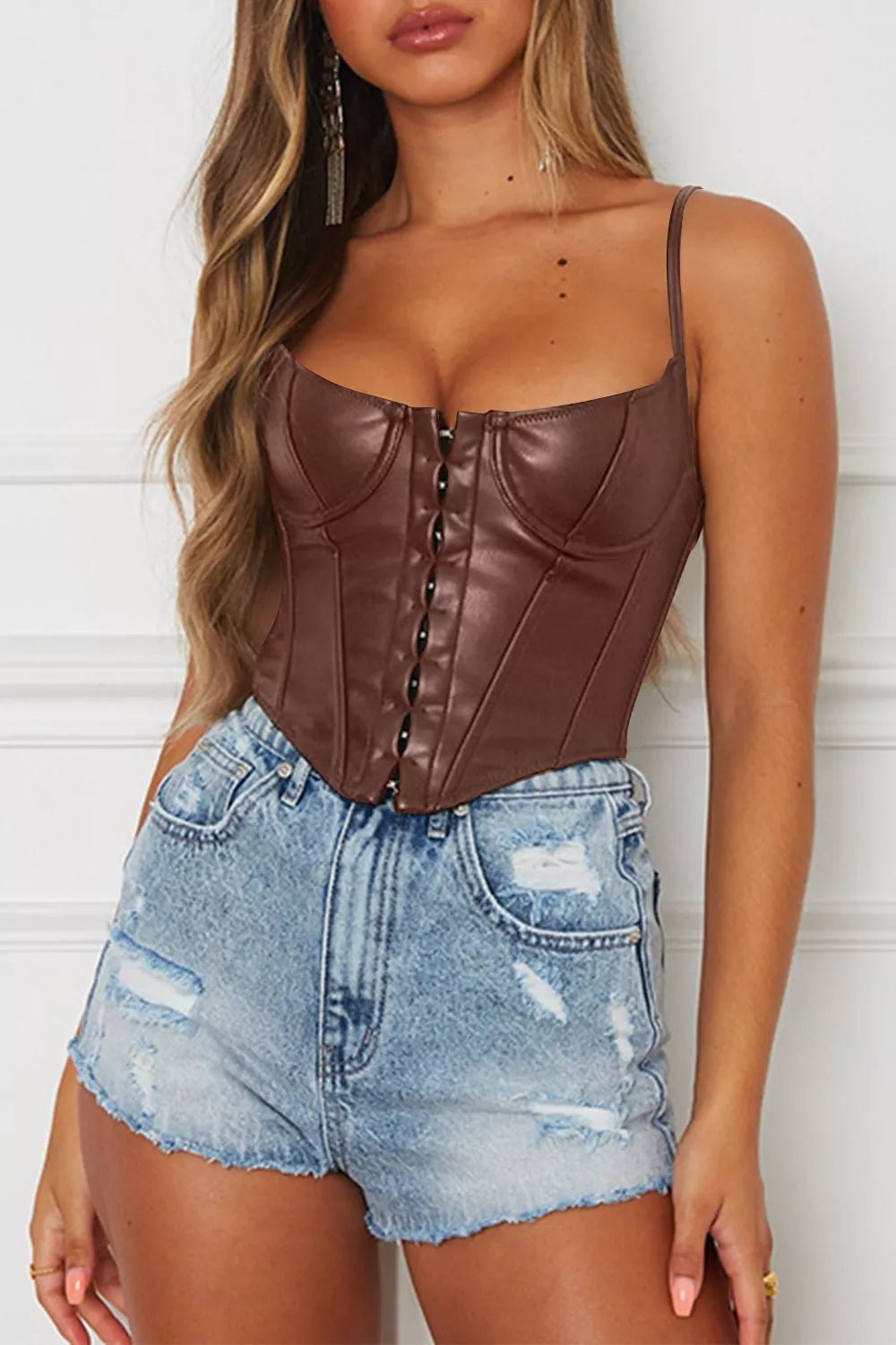 Scoop Neck Spaghetti Strap Cami - Aura Apparel