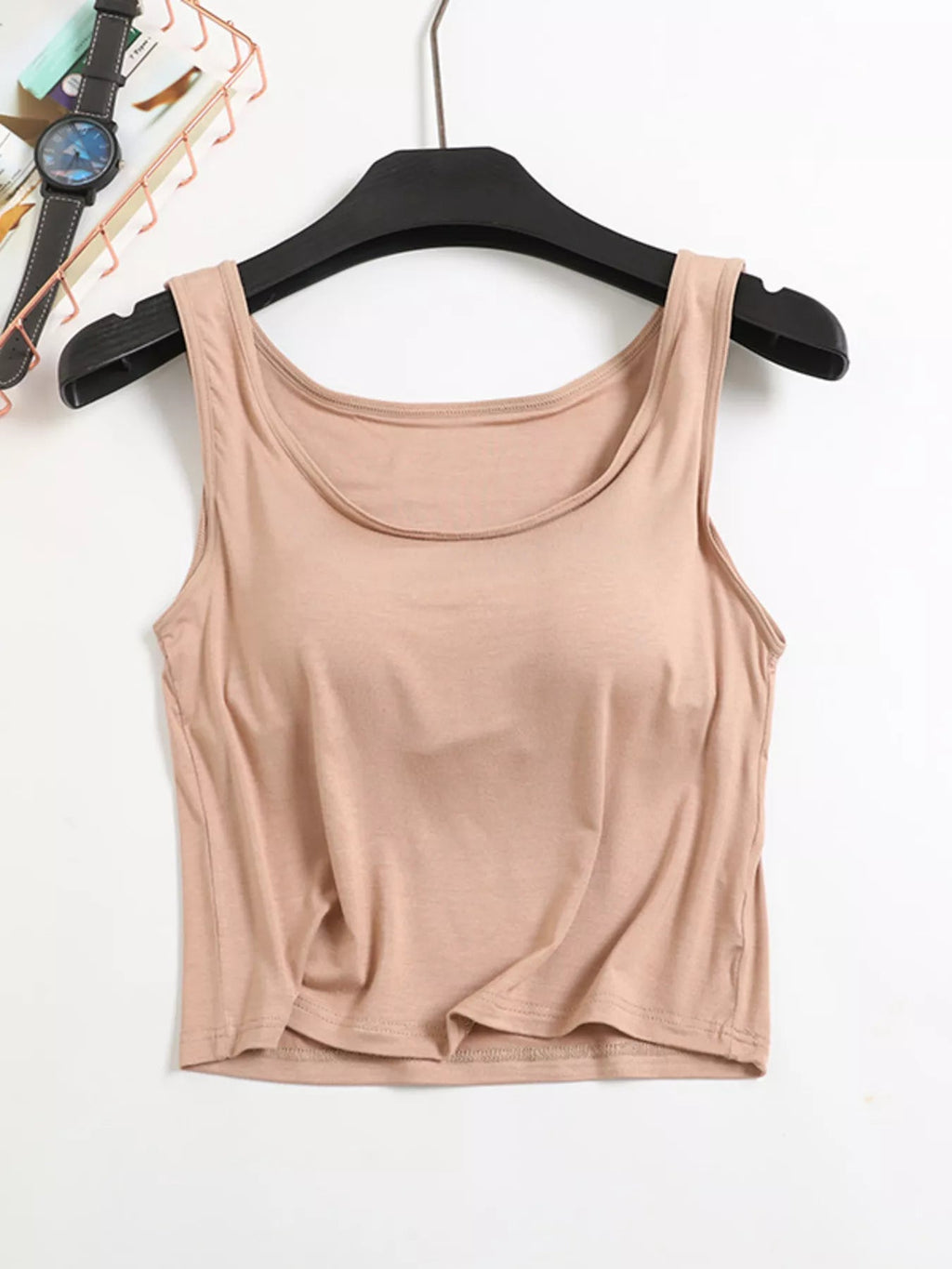 Seamless Double Lined Padded Tank - Aura Apparel