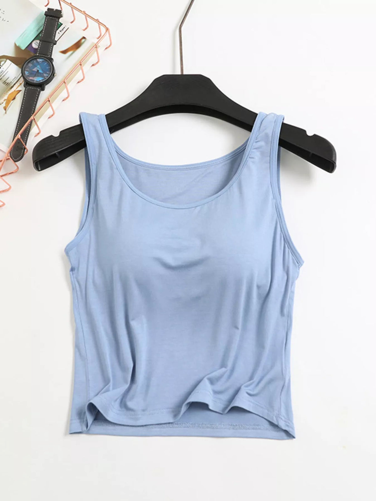 Seamless Double Lined Padded Tank - Aura Apparel