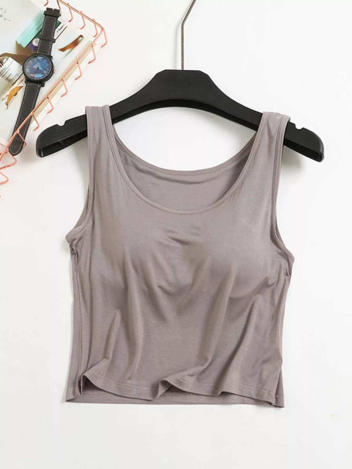 Seamless Double Lined Padded Tank - Aura Apparel