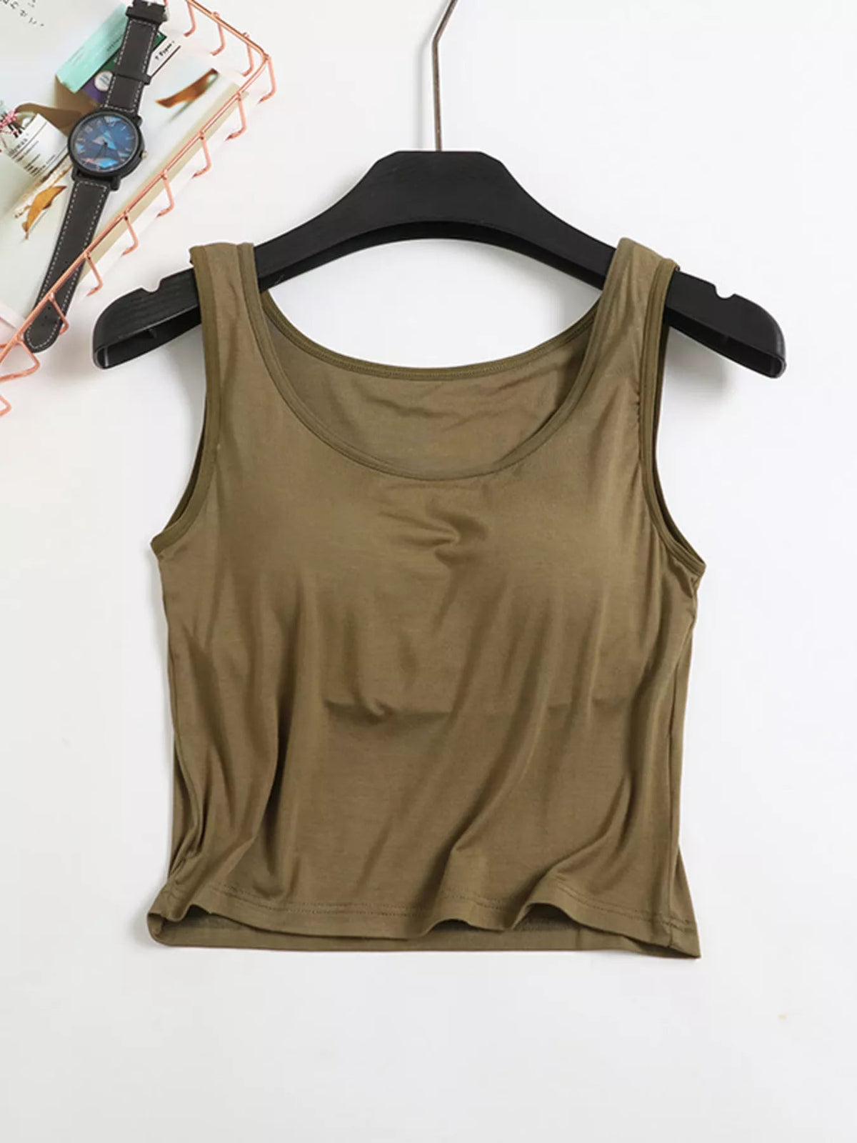 Seamless Double Lined Padded Tank - Aura Apparel