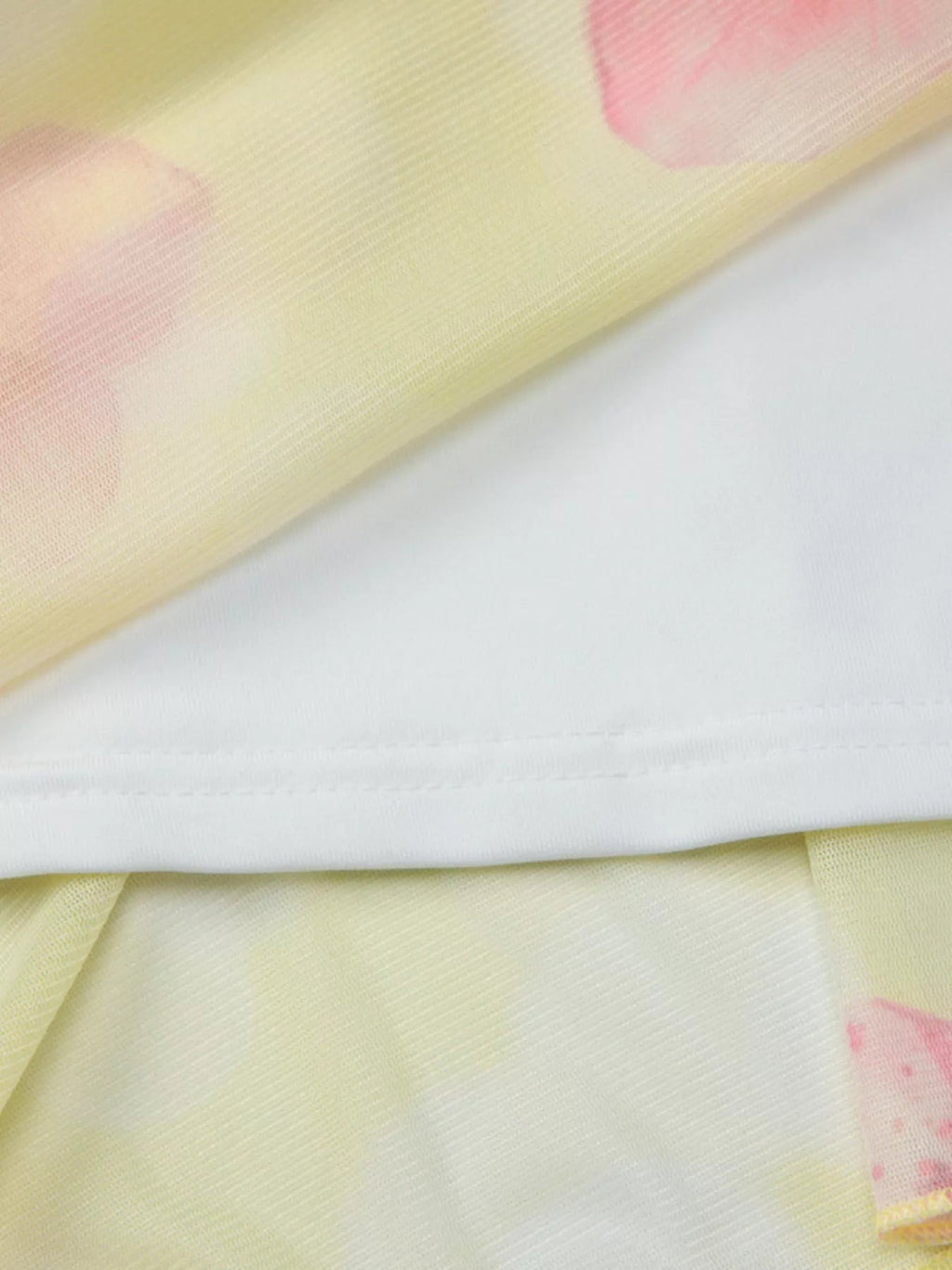 Sheer Floral Print Sleeveless Asymmetrical Mini Dress - Aura Apparel