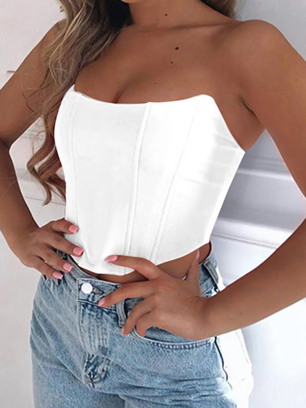 Tube Cropped Top - Aura Apparel